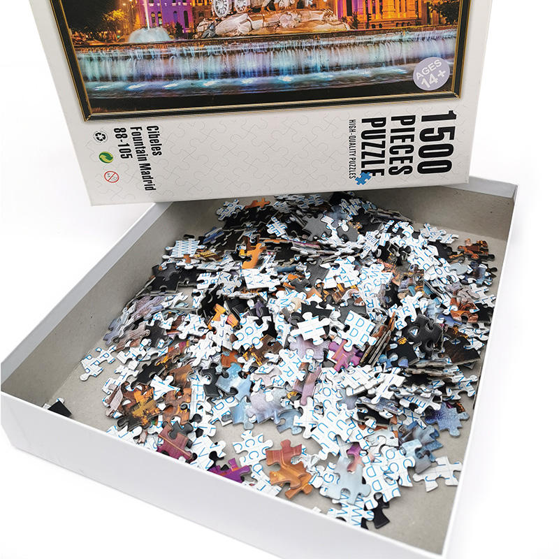 Moldes de corte personalizados para quebra-cabeça com impressão personalizada 1000 1500 2000 peças quebra-cabeça para adultos