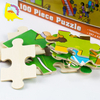 100 peças educativas com pôster melhor quebra-cabeça de madeira para crianças