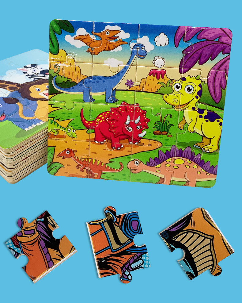 Amostra grátis de quebra-cabeça infantil personalizável para impressão, brinquedos educativos, quebra-cabeça de desenho animado feito