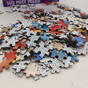 Fornecimento de quebra-cabeça para impressão DIY personalizado 500 peças Jogo de quebra-cabeça Brinquedos
