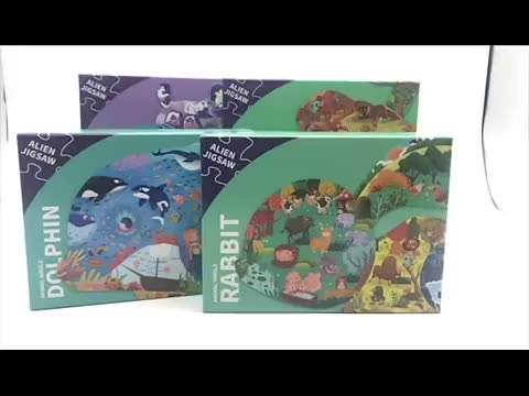 Brinquedos Educativos para Crianças Papel Papelão Animais 12 24 36 48 60 100 peças Quebra-cabeça